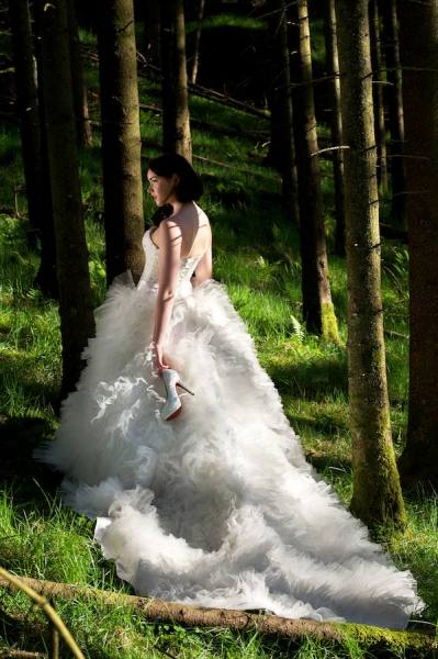 Photograph Ole Henrik Kalviknes Fairytale Forrest Wedding on One Eyeland